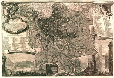 Roma attraverso le mappe di Giovanni Battista Nolli