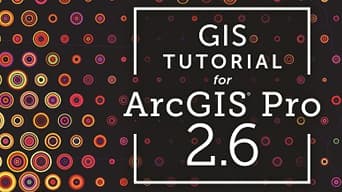 Grafico a macchie rosse e arancioni dietro un testo che recita:«Tutorial GIS per ArcGIS Pro 2.6»