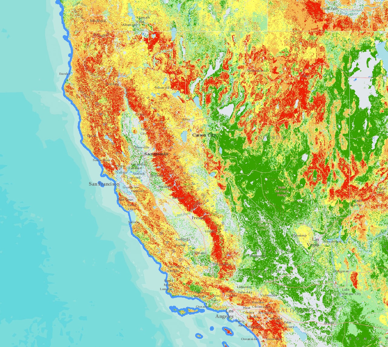 Wildfire Hazards | Dati Esri