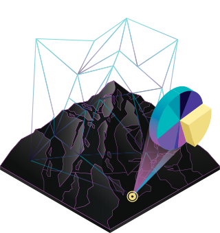 Illustrazione dell'indicatore di posizione con dati individuati sul suolo