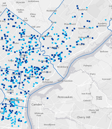 Visualizzazione della mappa