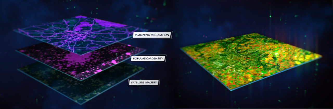 Combining three sets of geospatial data reveals heat islands.